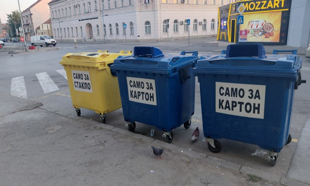 Novi kontejneri za staklo i karton na više lokacija u Požarevcu