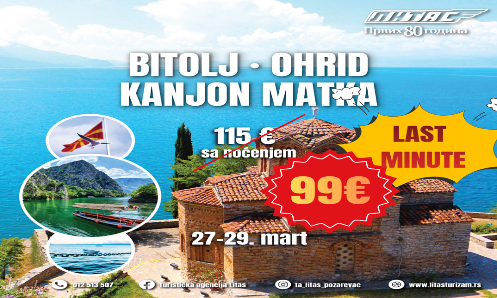 Last minute ponuda Litasa - vikend na Ohridu