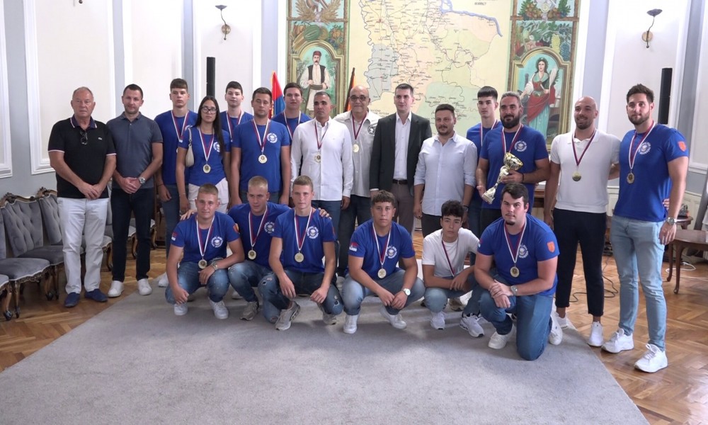 Prijem za požarevačke vaterpoliste, pobednike Final Four turnira